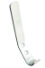 Крючок-вешалка №3 полимер белый