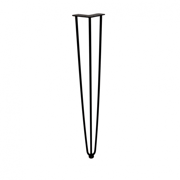 Нога для стола шпилька L=710 t10мм (TL1171) металл черный