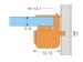 Полкодержатель V-051 (под стекло 3-8мм) раздвижной металл хром